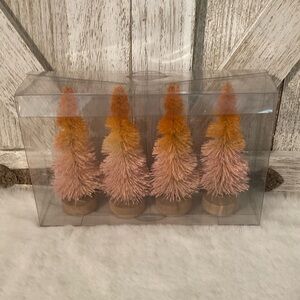 Target Halloween 2022 Bottle Brush Trees Pink & Orange